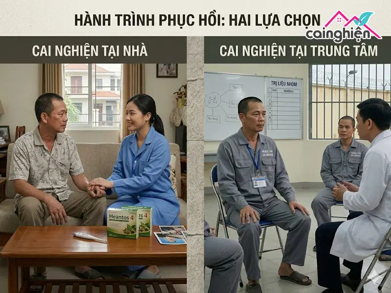 Cai nghiện tại nhà hay cai nghiện tại các trung tâm?